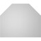 Ekena Millwork Octagonal Top Surface Mount PVC Gable Vent w/ 3-1/2"W x 1"P Standard Frame, 34"W x 28"H GVPOT34X2801SN - alternate 3